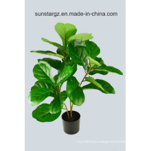 PE Fiddle Artificial Plant Tree Potted for Decoration (51046)